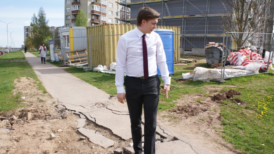Meras M. Sinkevičius nuolat domisi miesto daugiabučių renovacijos procesu.